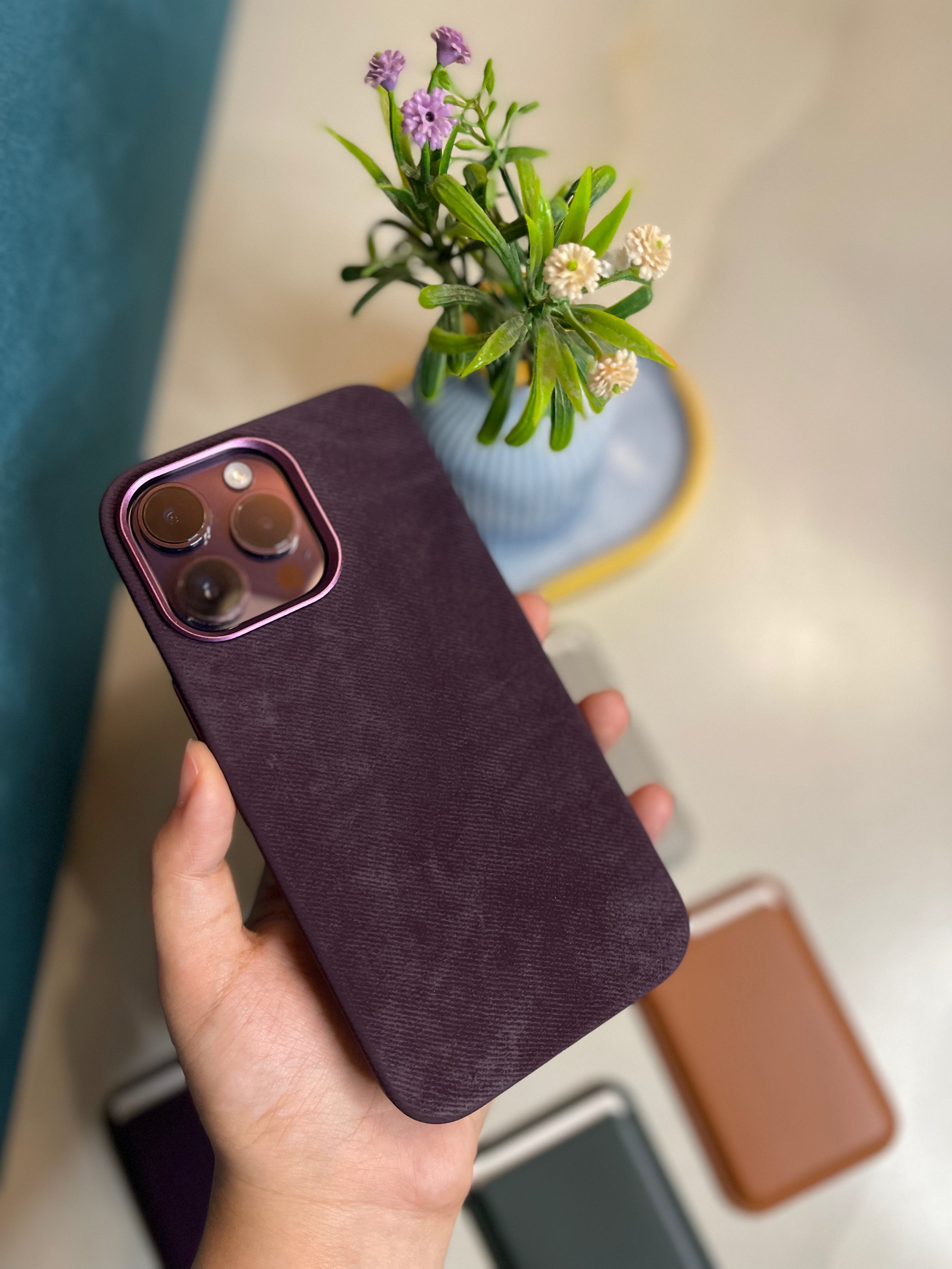 Alcantara iPhone premium case
