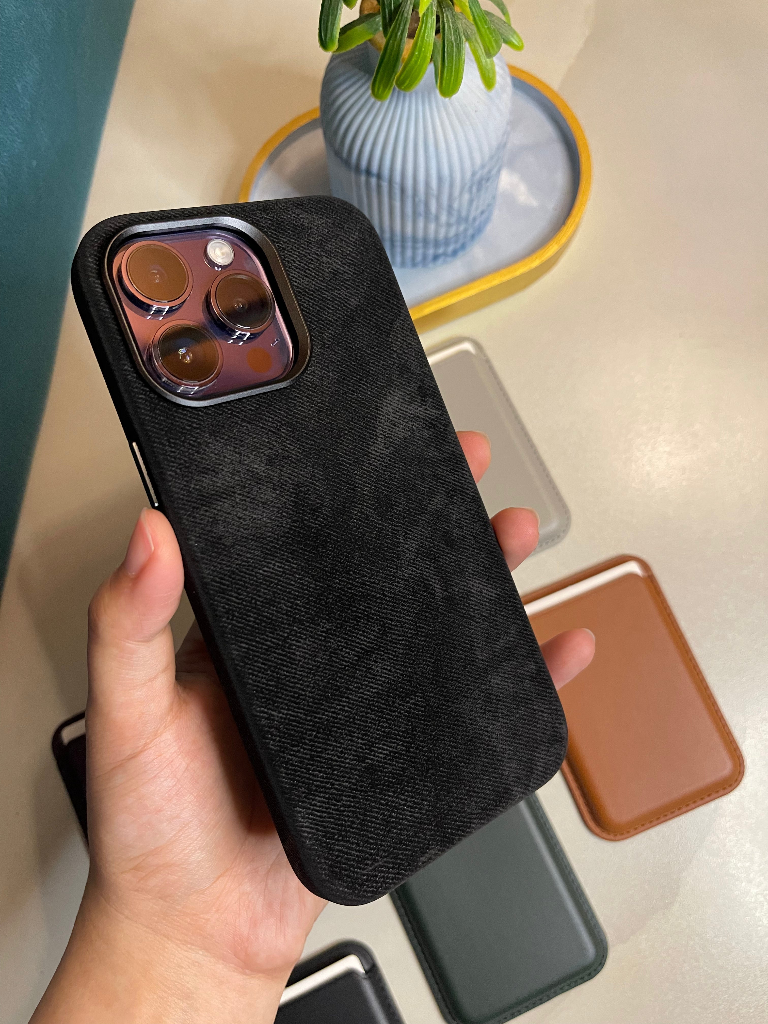 Alcantara iPhone premium case