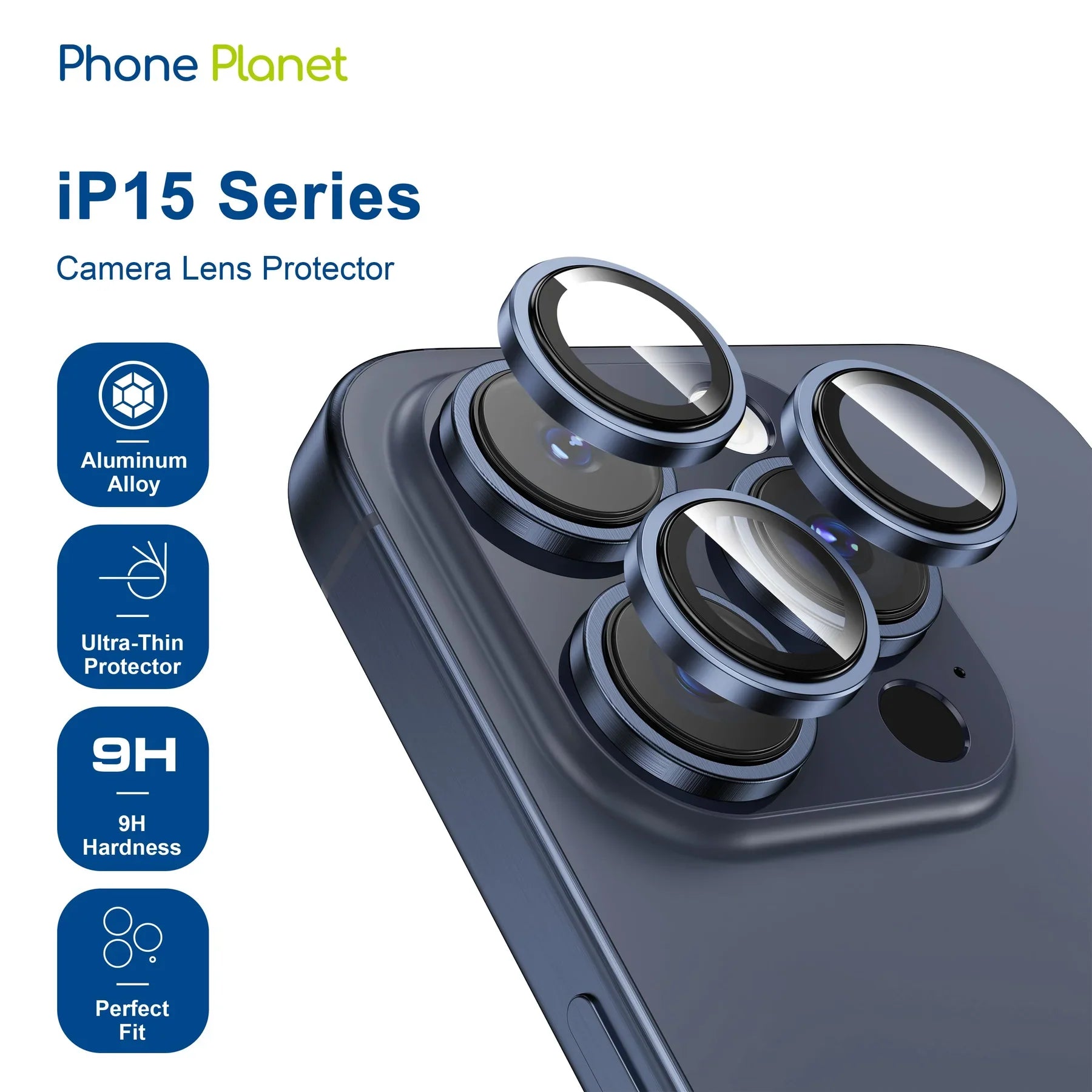 Clear Tempered Glass Camera Lens Protector for iPhone