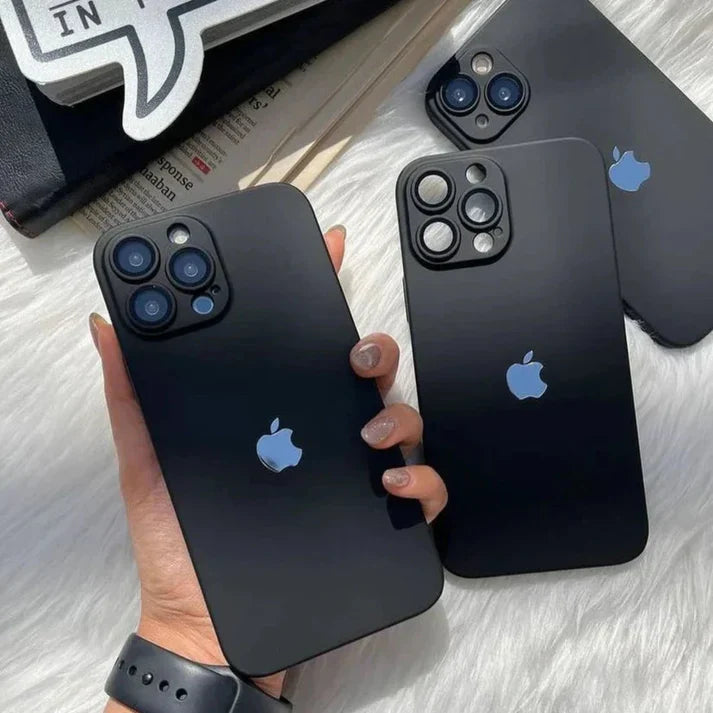 Premium Matte with Shine Logo with Camera Protection case