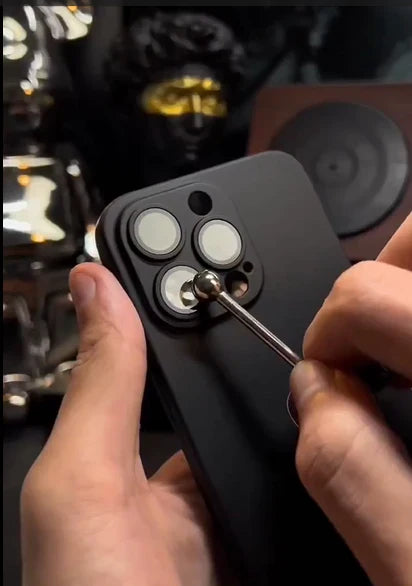 Premium Matte with Shine Logo with Camera Protection case